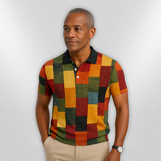 Herre Polo Shirt Klassisk Design Bomuldsblanding 1