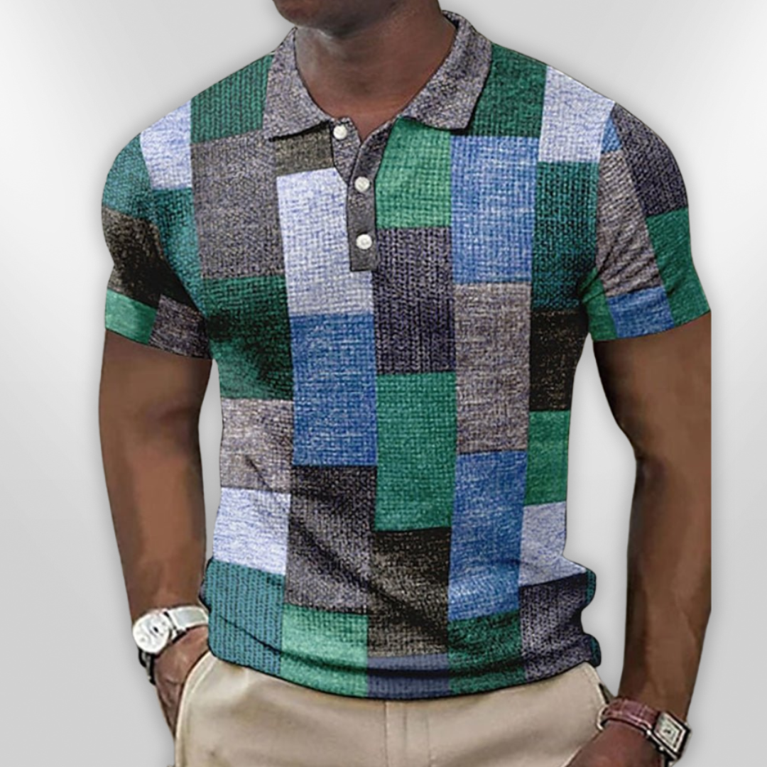 Herre Polo Shirt Klassisk Design Bomuldsblanding 3