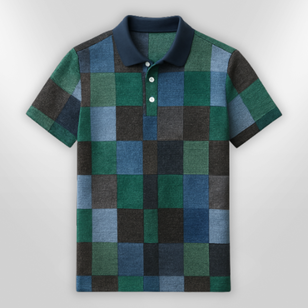Herre Polo Shirt Klassisk Design Bomuldsblanding 4