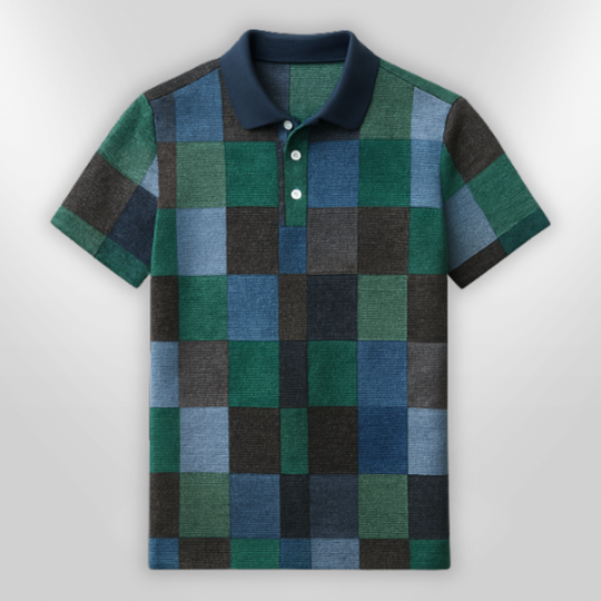 Herre Polo Shirt Klassisk Design Bomuldsblanding 4