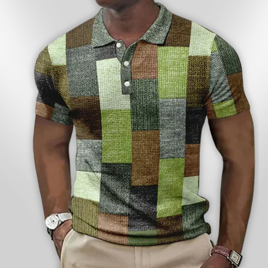 Herre Polo Shirt Klassisk Design Bomuldsblanding 6