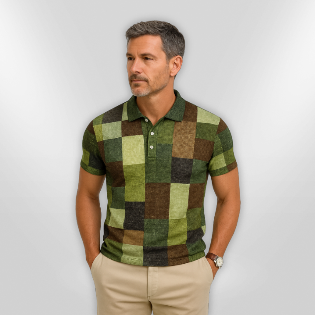 Herre Polo Shirt Klassisk Design Bomuldsblanding 7