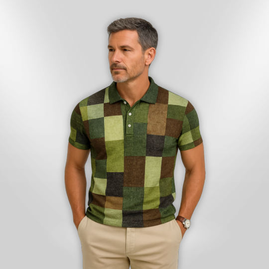 Herre Polo Shirt Klassisk Design Bomuldsblanding 7