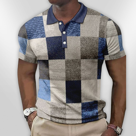 Herre Polo Shirt Klassisk Design Bomuldsblanding 9
