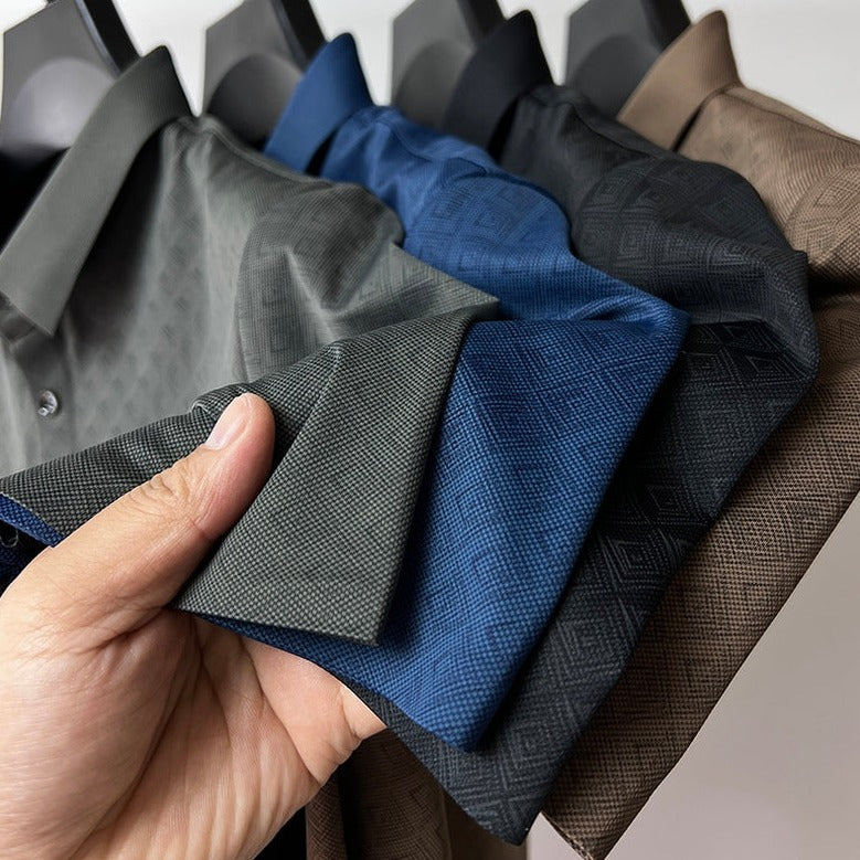 Herre Polo Skjorte Nanosilk Klassisk Design 1