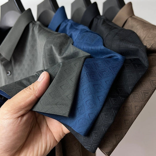 Herre Polo Skjorte Nanosilk Klassisk Design 1