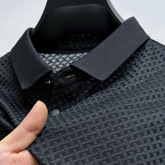 Herre Premium Polo T-shirt i Silke 1