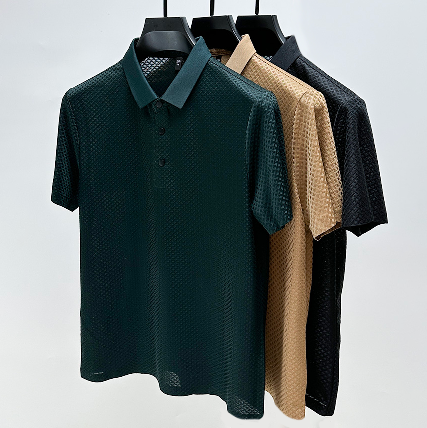 Herre Premium Polo T-shirt i Silke 3
