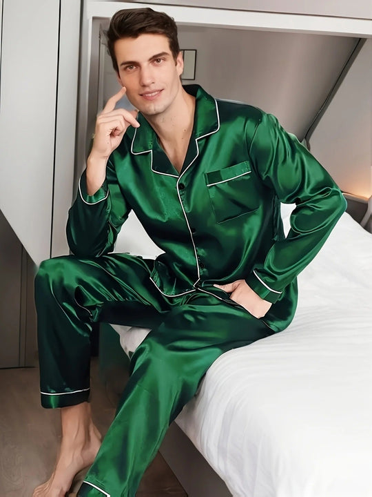 Herre Pyjamas Klassisk Stil 4