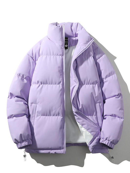 Herre Quilted Jakke med Ståkrave og Lynlås 11