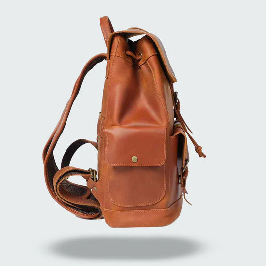 Herre Rygsæk Vintage Stil med Spændestrop 6