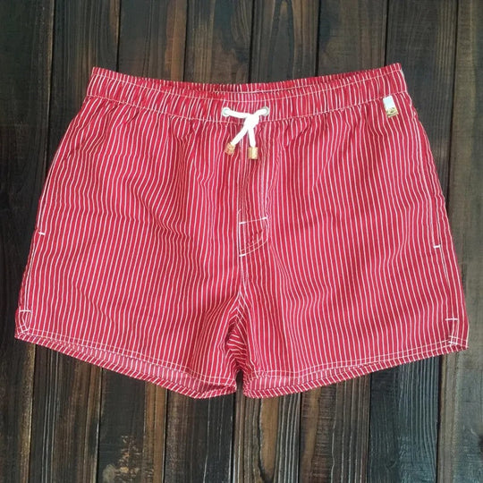 Herre Shorts med Elastisk Linning og Stribet Design 4