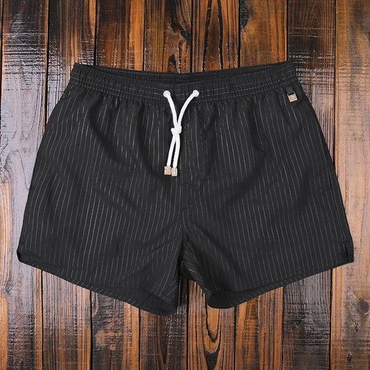Herre Shorts med Elastisk Linning og Stribet Design 7