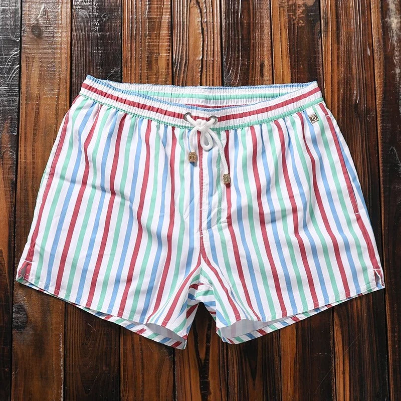 Herre Shorts med Elastisk Linning og Stribet Design 9
