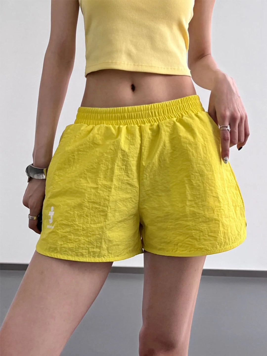 Herre Shorts med Elastisk Talje i Bomuld og Linned 1