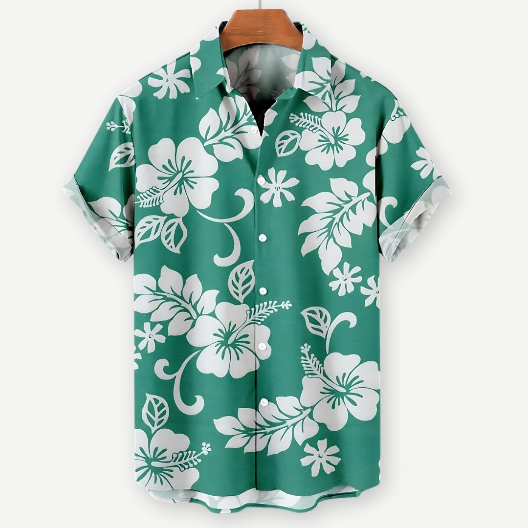 Herre Skjorte Blomsterprint Letvægts 2