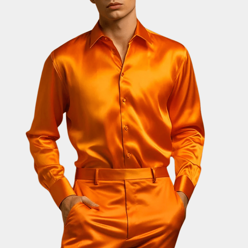 Herre Skjorte Elegant Design i Bomuld til Mænd 3