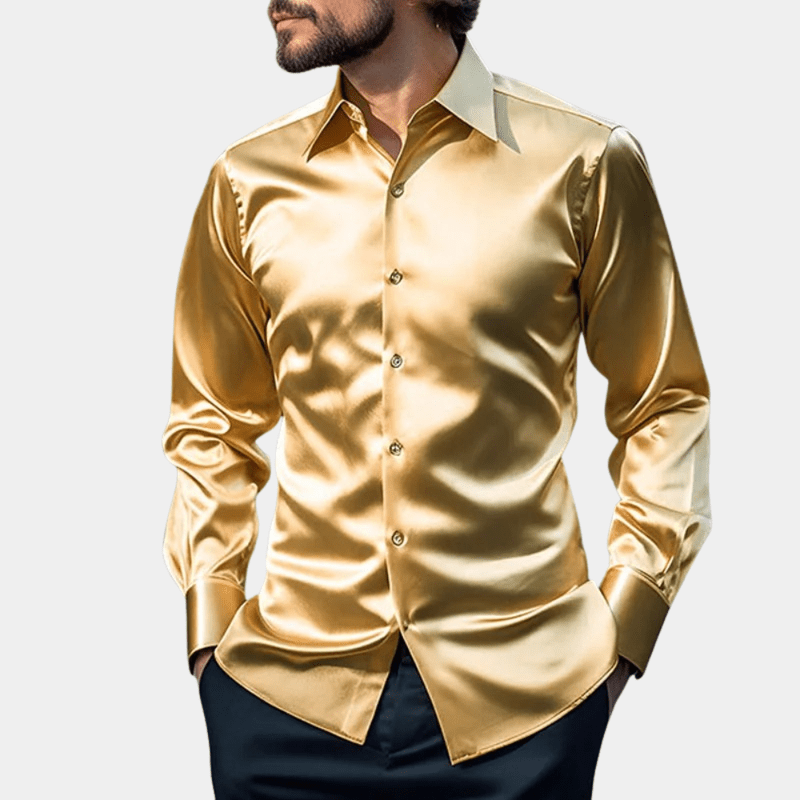 Herre Skjorte Elegant Design i Bomuld til Mænd 4