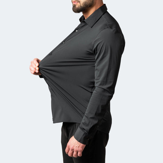 Herre Skjorte Krølfri Med Stretch - Moderne Skræddersyet Design Til Mænd 1