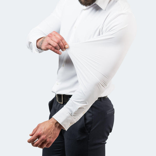 Herre Skjorte Krølfri Med Stretch - Moderne Skræddersyet Design Til Mænd 3