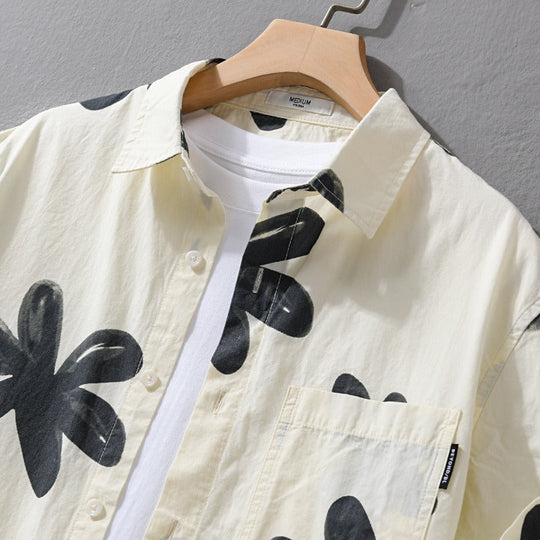 Herre Skjorte Premium Bomulds- og Linnedesign 2