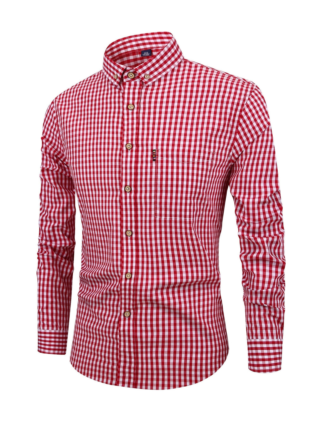 Herre Skjorte Ternet Moderne Stil 4