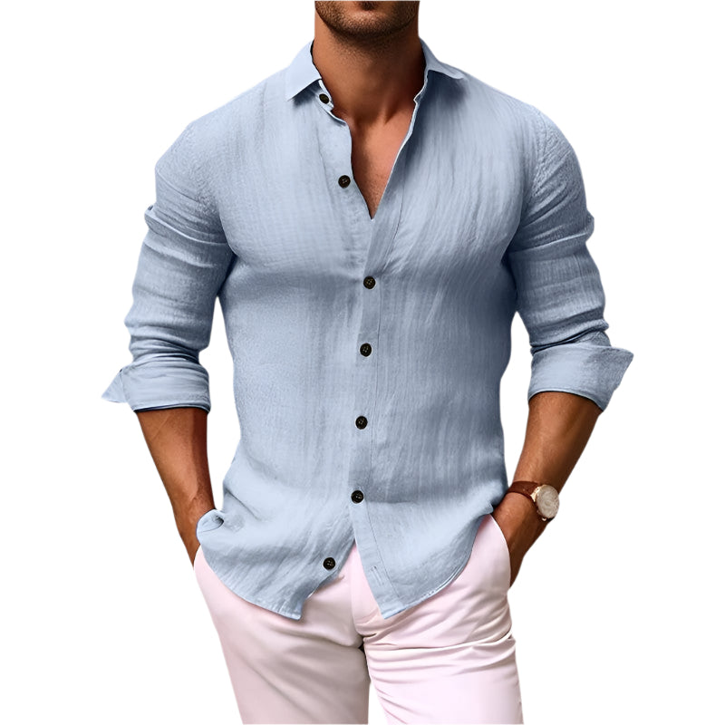 Herre Skjorte Trachten Regular Fit 100% Bomuld 0