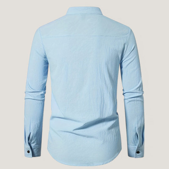 Herre Skjorte Trachten Regular Fit 100% Bomuld 3