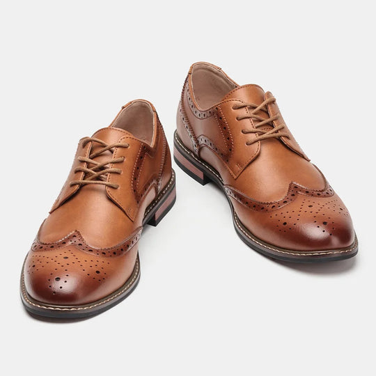Herre Sko Brogue Læder til Bryllup og Formelle Anledninger 5