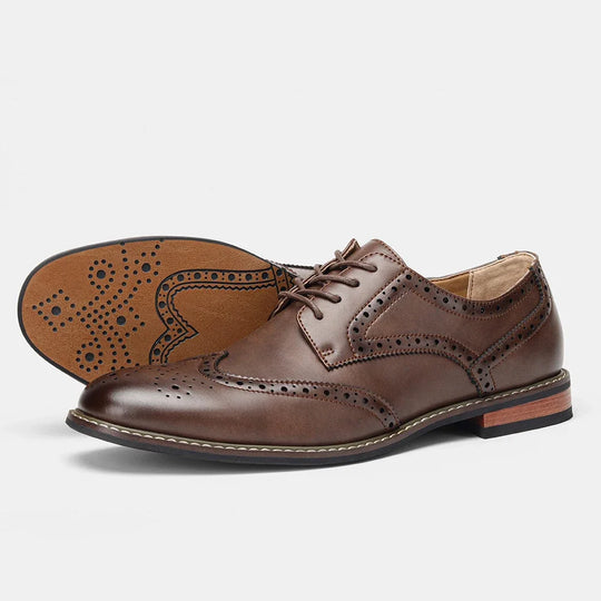 Herre Sko Brogue Læder til Bryllup og Formelle Anledninger 7
