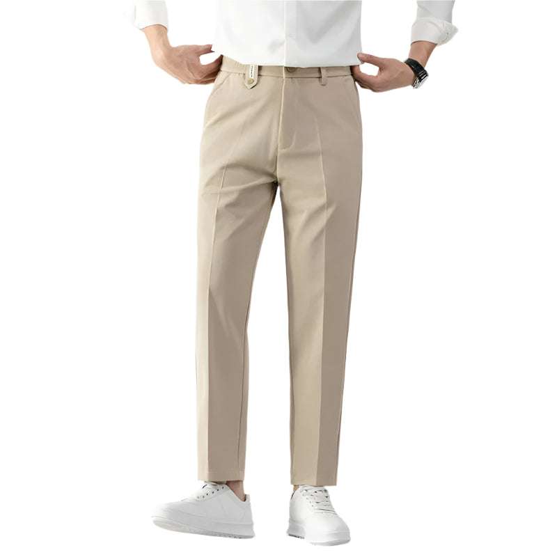 Herre Slim Fit Bukser Letvægtsstof Skræddersyet Snit 0