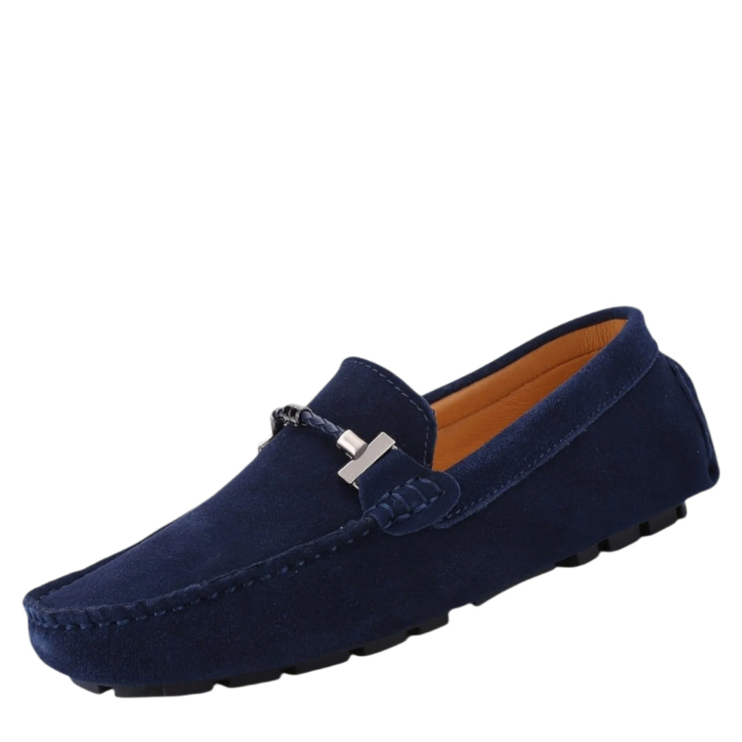 Herre Slip-On Mokkasiner Læder Suede 0