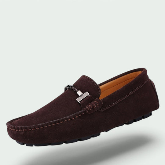 Herre Slip-On Mokkasiner Læder Suede 5