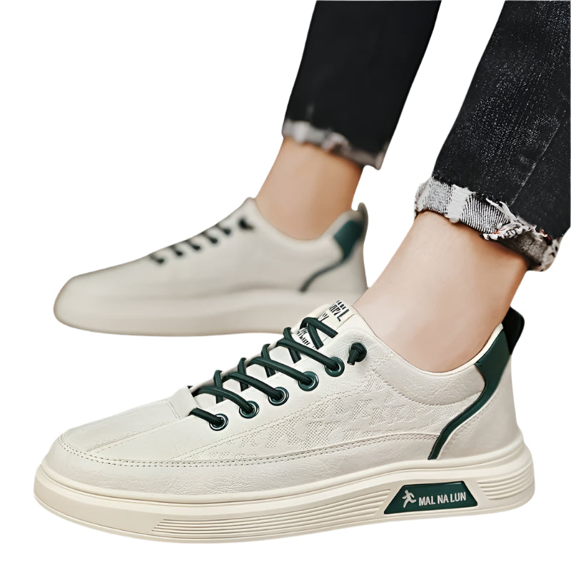 Herre Sneakers Lav Profil PU Komfortable Sport Sko 0