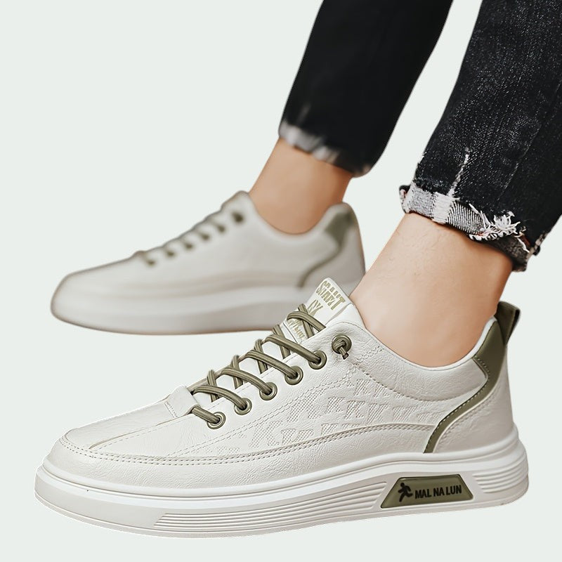 Herre Sneakers Lav Profil PU Komfortable Sport Sko 3