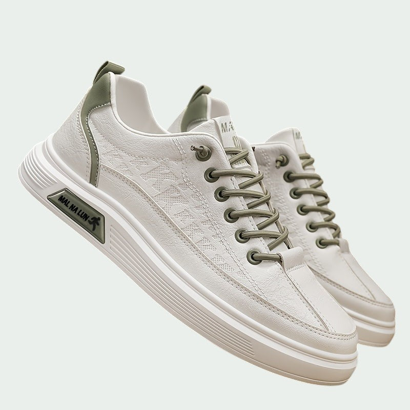 Herre Sneakers Lav Profil PU Komfortable Sport Sko 4