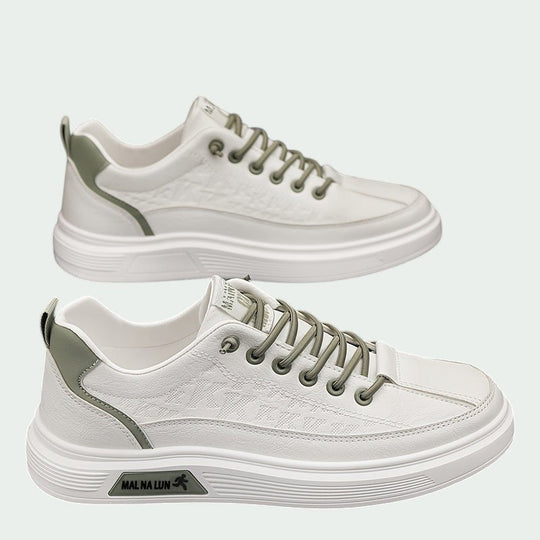 Herre Sneakers Lav Profil PU Komfortable Sport Sko 5