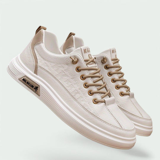 Herre Sneakers Lav Profil PU Komfortable Sport Sko 8