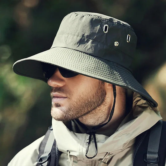 Herre Sommerhat med Bred Skygge 3