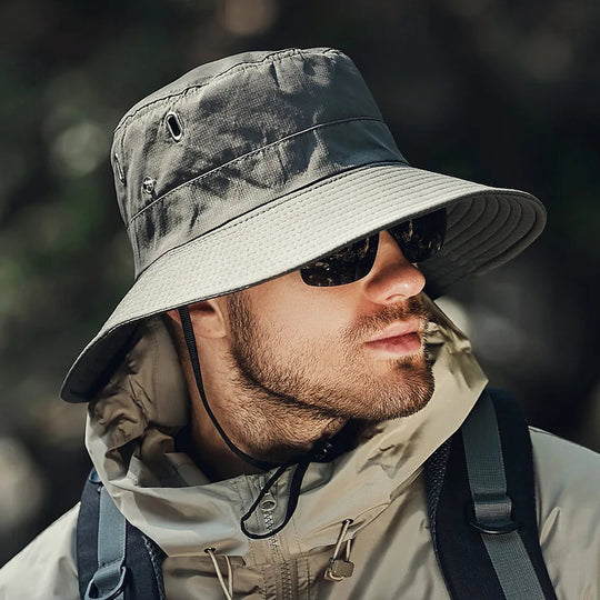 Herre Sommerhat med Bred Skygge 6