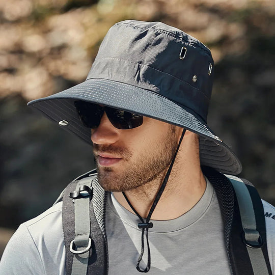 Herre Sommerhat med Bred Skygge 7