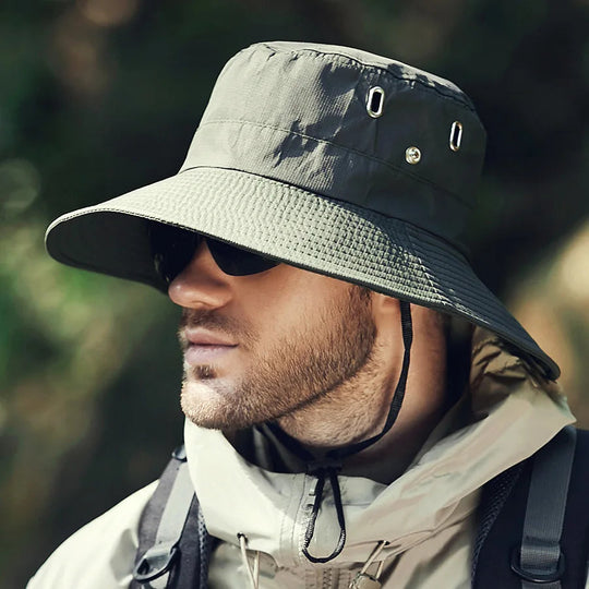 Herre Sommerhat med Bred Skygge 8