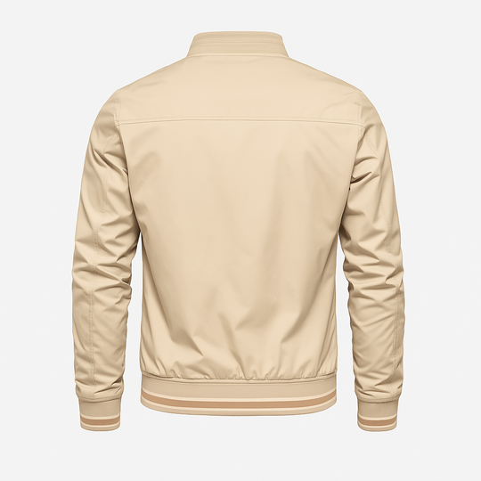 Herre Sommerjakke Sporty Stil Med Ribbet Krave 2