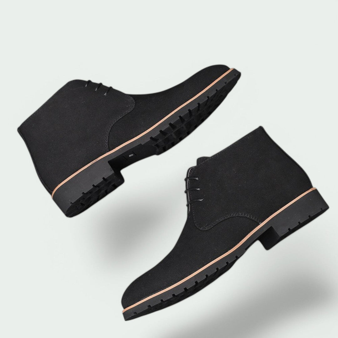 Herre Støvler Casual Læder Slip-On Gummisål 2