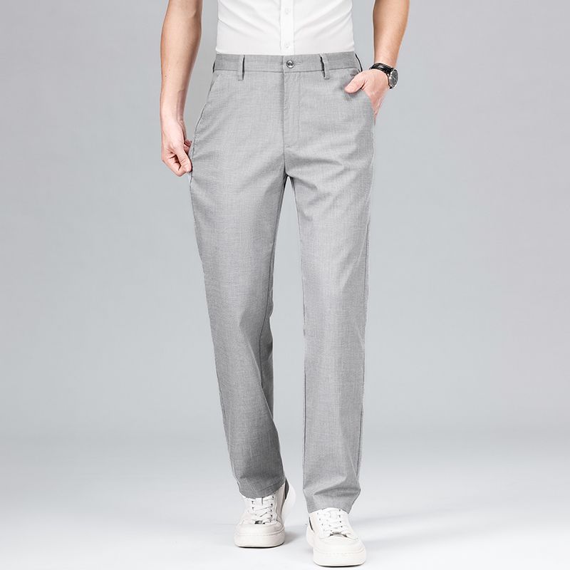 Herre Straight-Leg Bukser Tencel Linned Blend 2