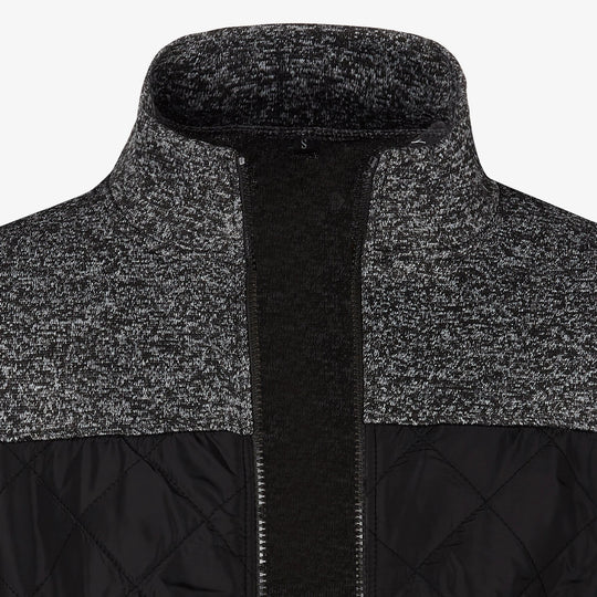 Herre Strikket Casual Udejakke med Ståkrave 4