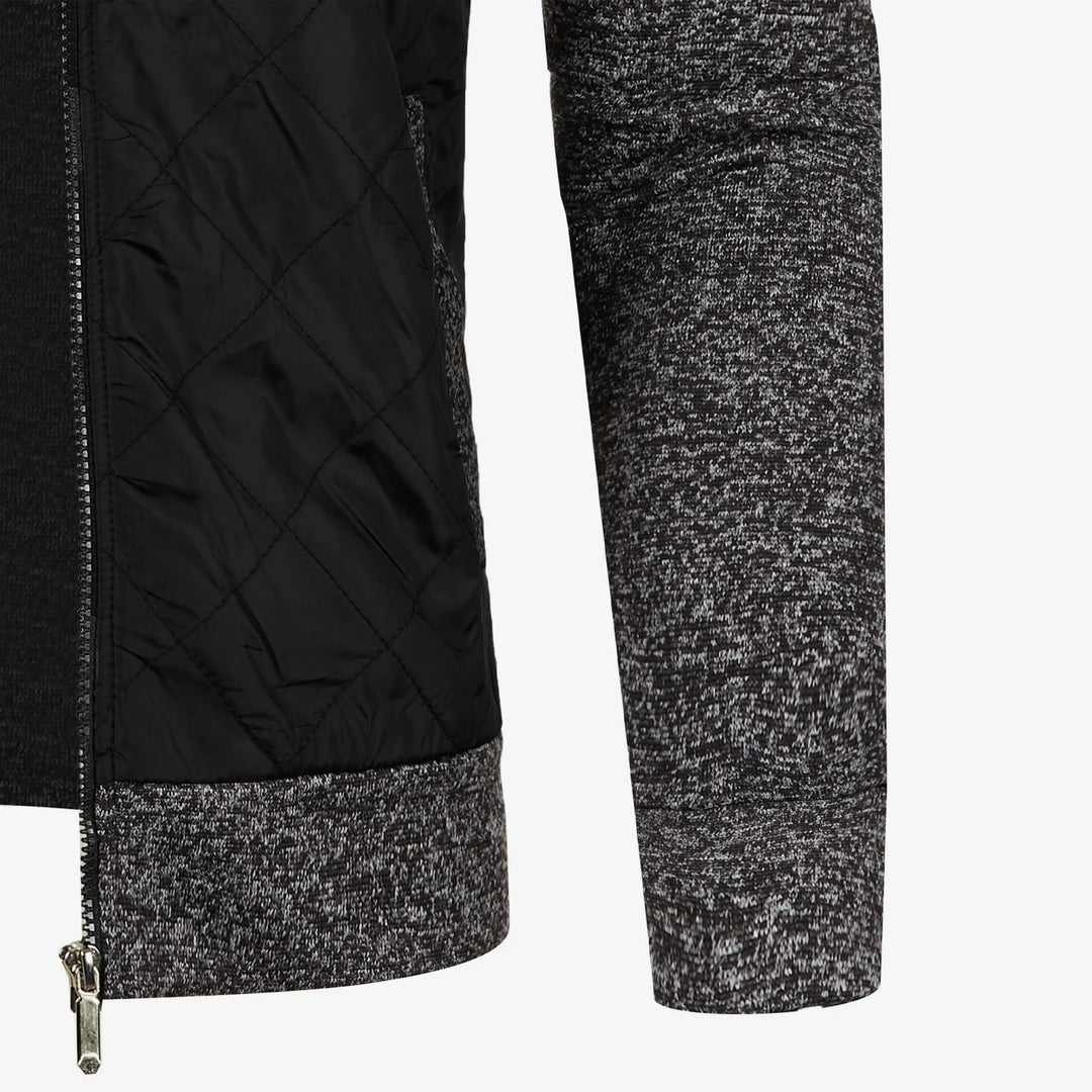 Herre Strikket Casual Udejakke med Ståkrave 5