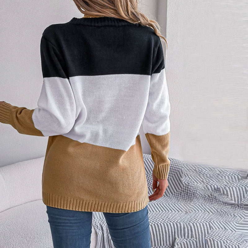 Herre Strikket Sweater med V-ring Knapper 5