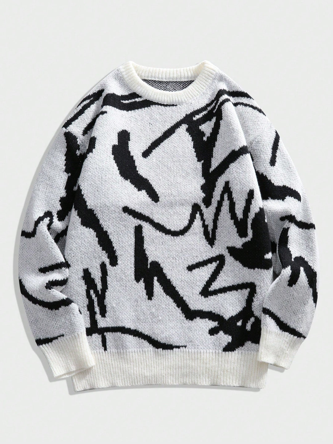 Herre Sweater Casual Med Grafisk Print 11