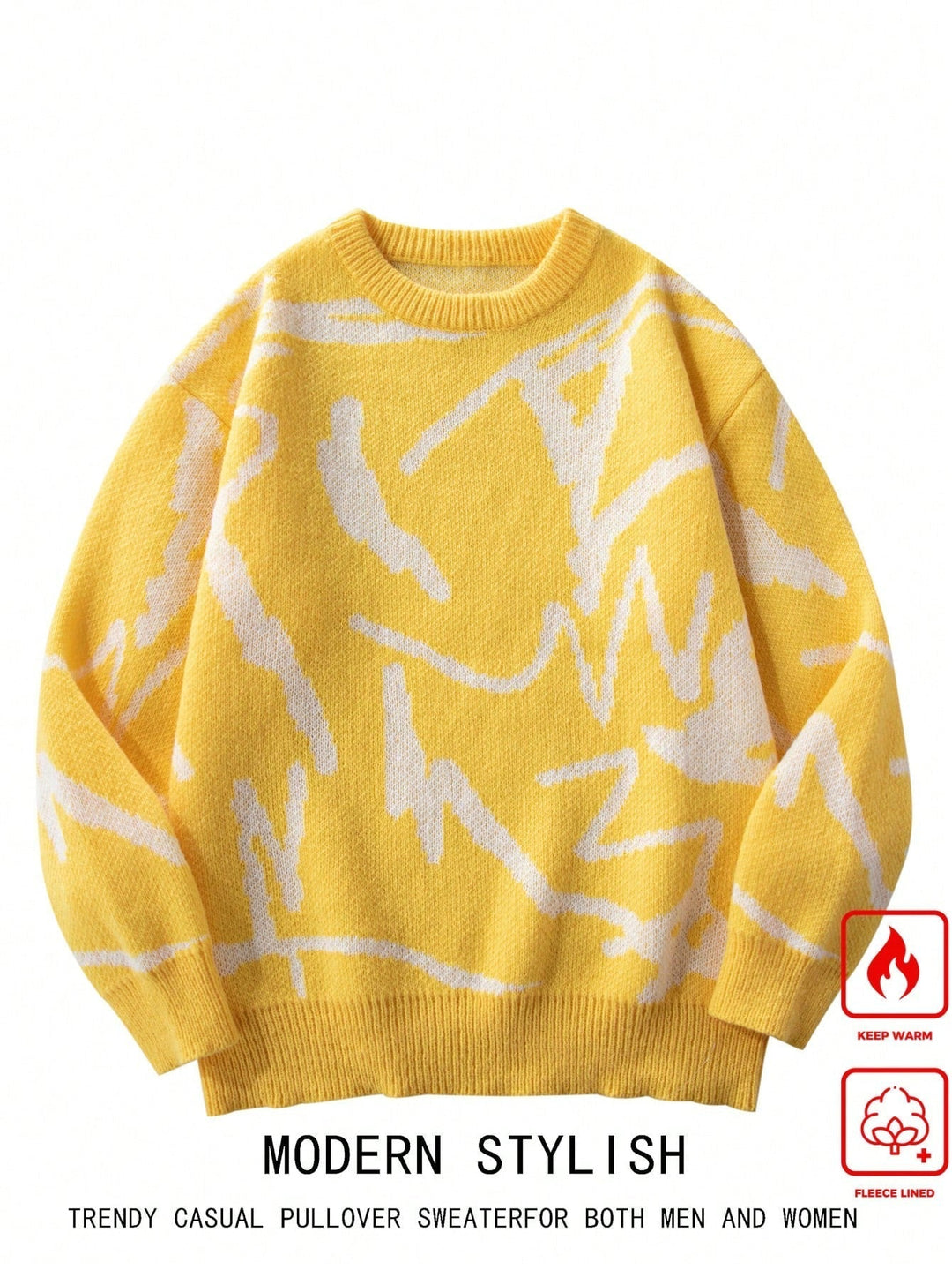 Herre Sweater Casual Med Grafisk Print 14